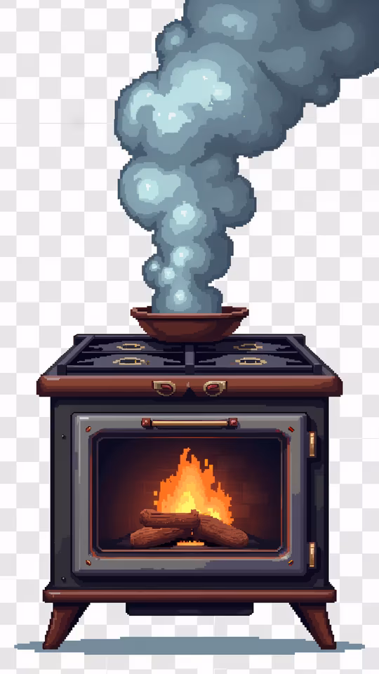 Cozy Stove Illustration