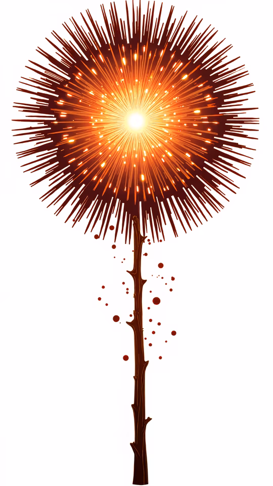 Explosion Flower Illustration