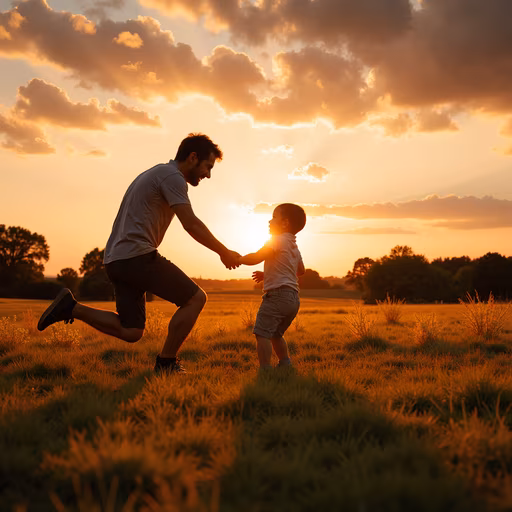 Father and Son Sunset