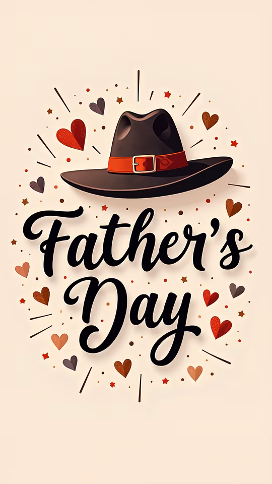 Father's Day Hat Illustration