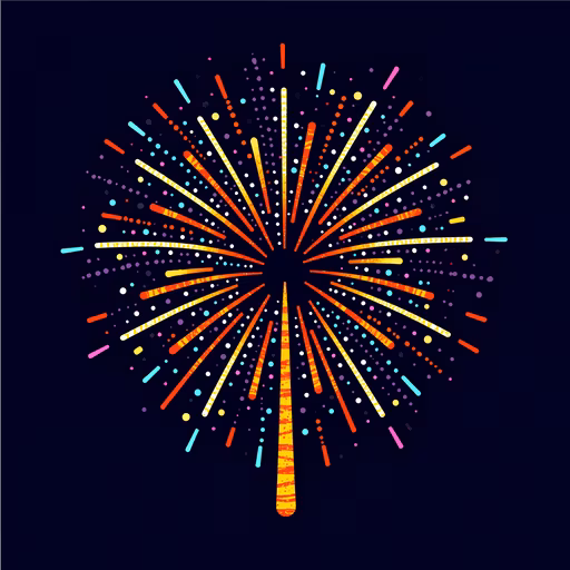 Fireworks Burst Illustration