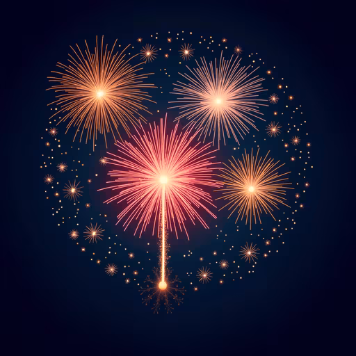 Fireworks Display Illustration
