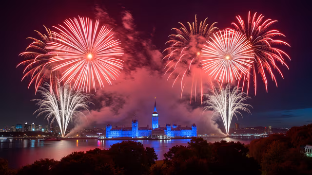 Fireworks Over Parliament