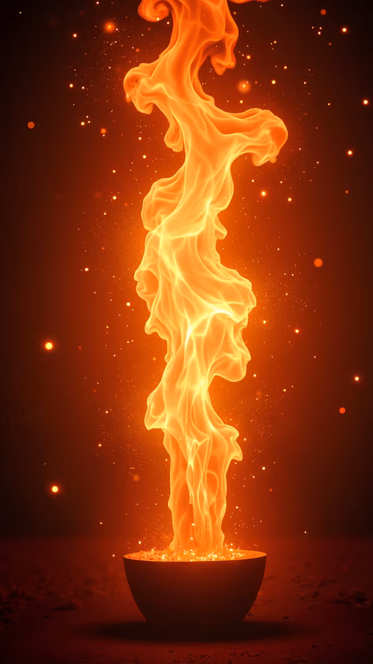 Flaming Cauldron