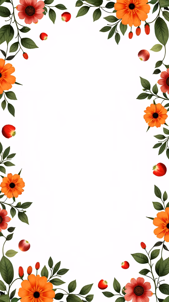 Floral Frame Illustration