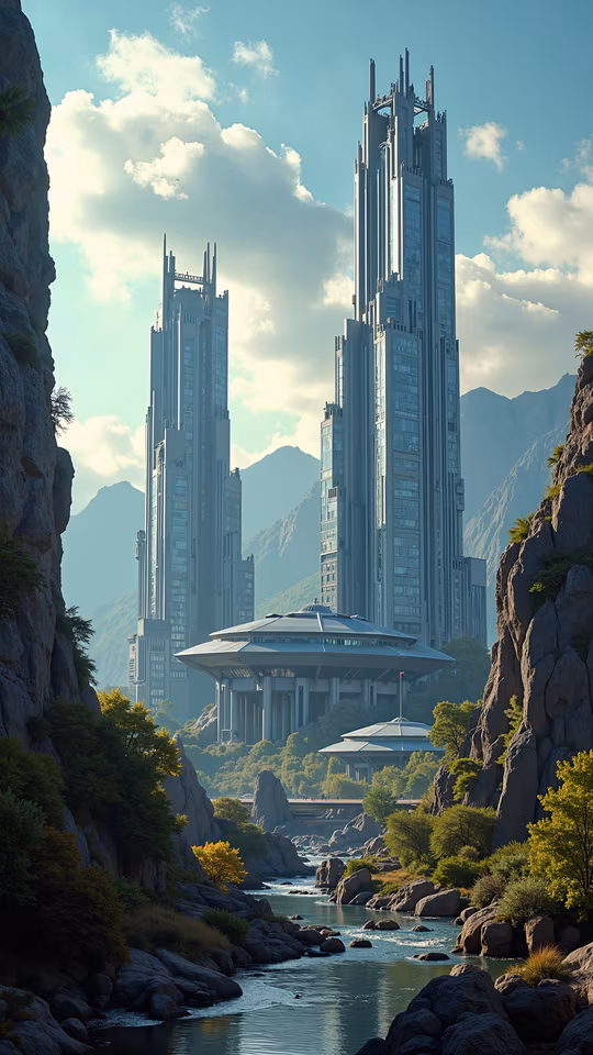 Futuristic Cityscape Illustration