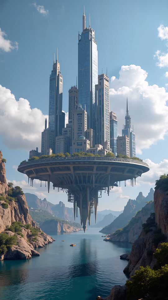Futuristic Floating City