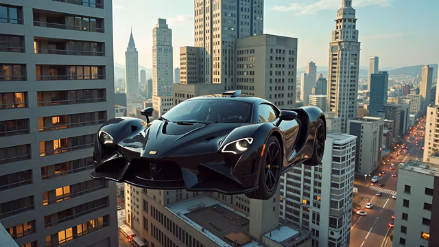 Futuristic Flying Car