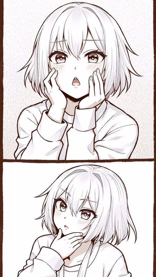 Girl Covering Mouth