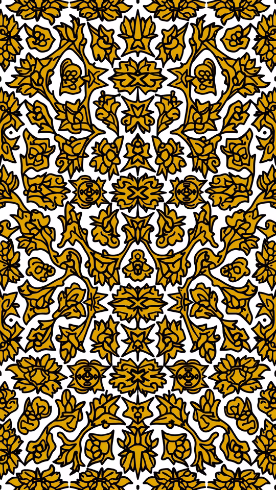 Golden Floral Pattern