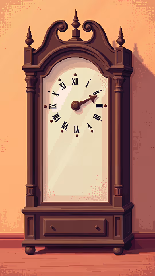 Grandfather Clock Illustration