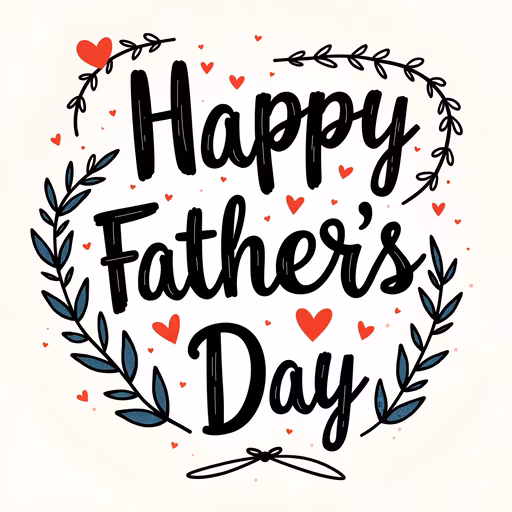 Happy Father's Day Illustration