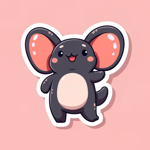 Kawaii Elephant Illustration