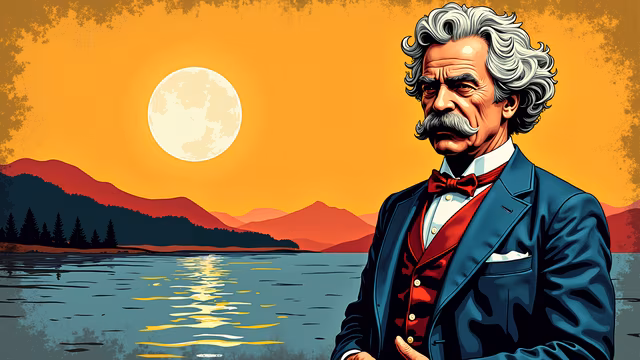 Mark Twain Illustration
