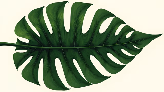 Monstera Leaf Illustration