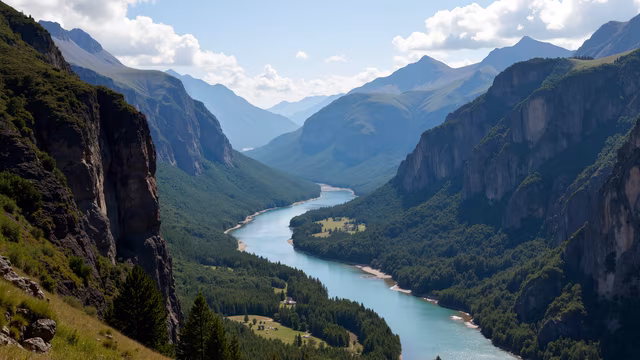 Mountain Valley Landscape