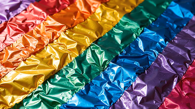 Rainbow Crumpled Foil