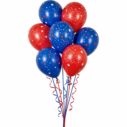 Red, White, and Blue Balloons
