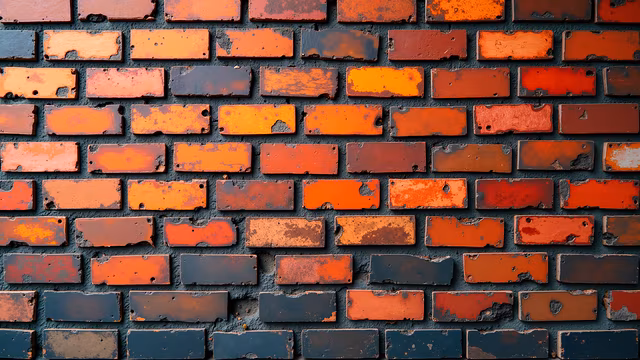 Rusty Brick Wall Illustration