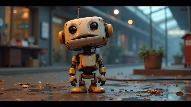 Rusty Robot Illustration