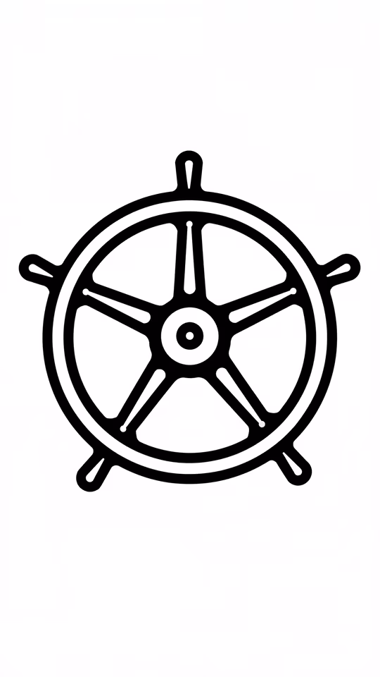 Ship Wheel Illustration