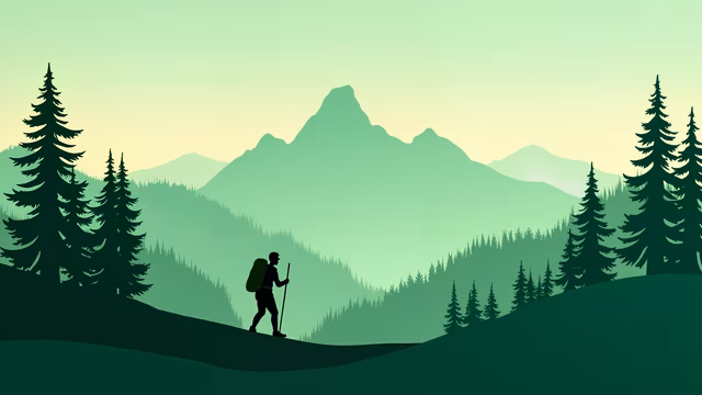 Silhouette Hiker