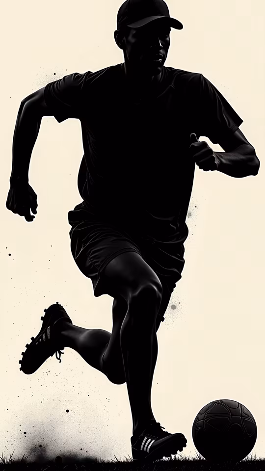 Silhouette Soccer Player