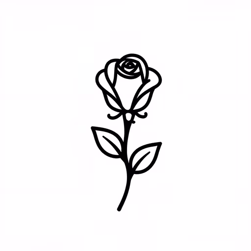 Simple Rose Illustration