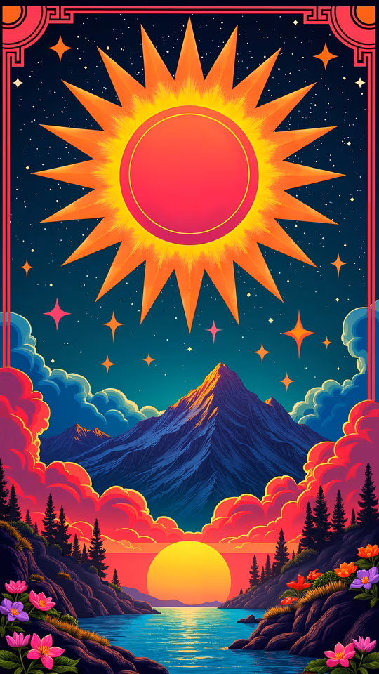 Sunset Illustration