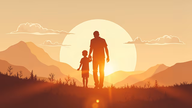 Sunset Journey Silhouette