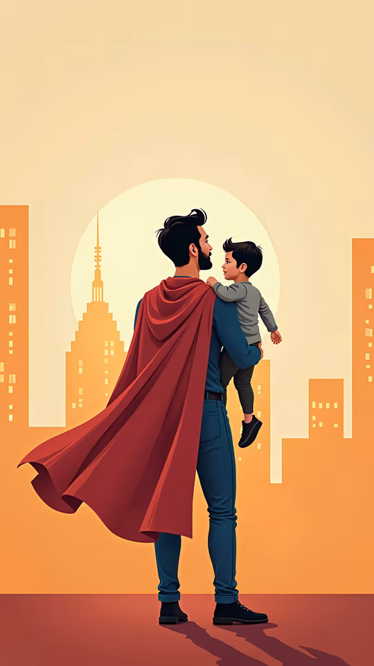 Superdad Illustration