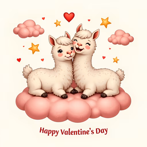 Valentine's Day Alpacas