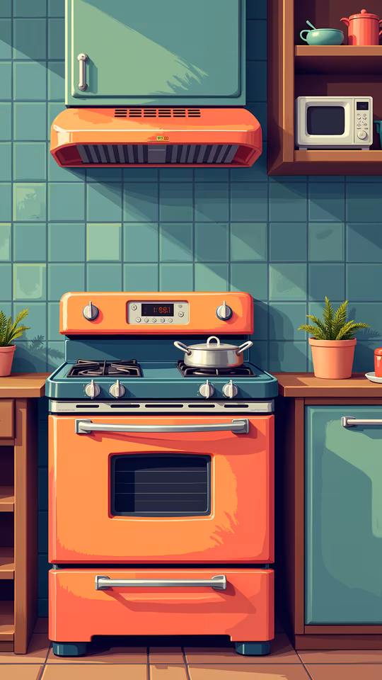 Vintage Kitchen Illustration