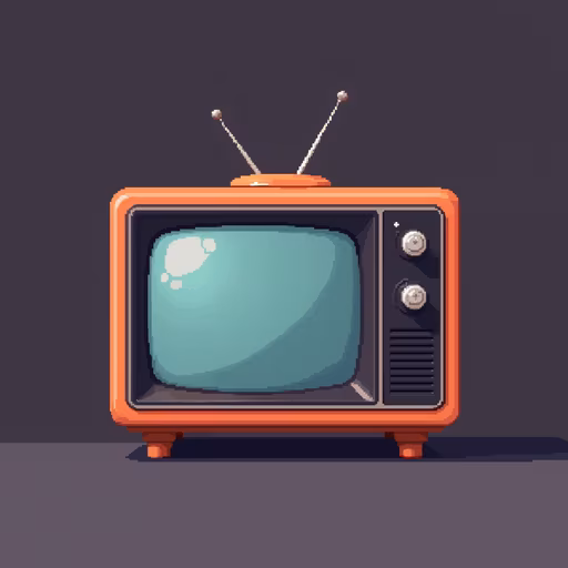 Vintage Television Illustration