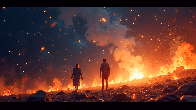 Volcanic Eruption Illustration