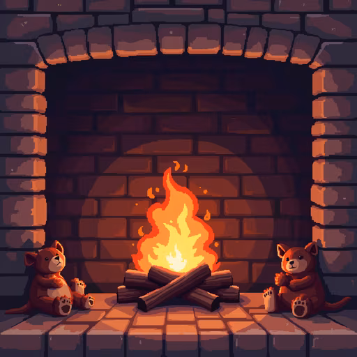 Warm Hearth Illustration