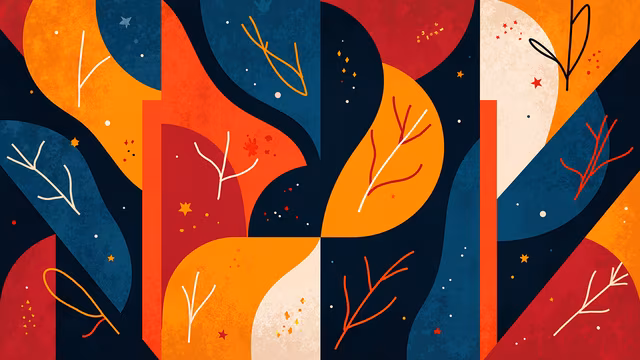 Abstract Autumn Illustration