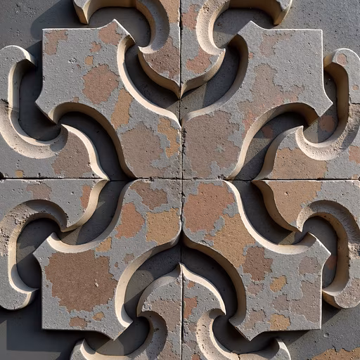 Abstract Concrete Tiles