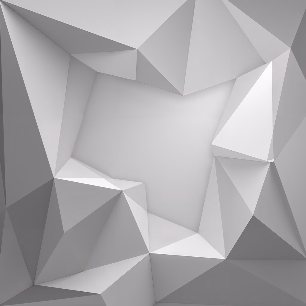 Monochromatic abstract geometric shapes creating a sense of depth and order.