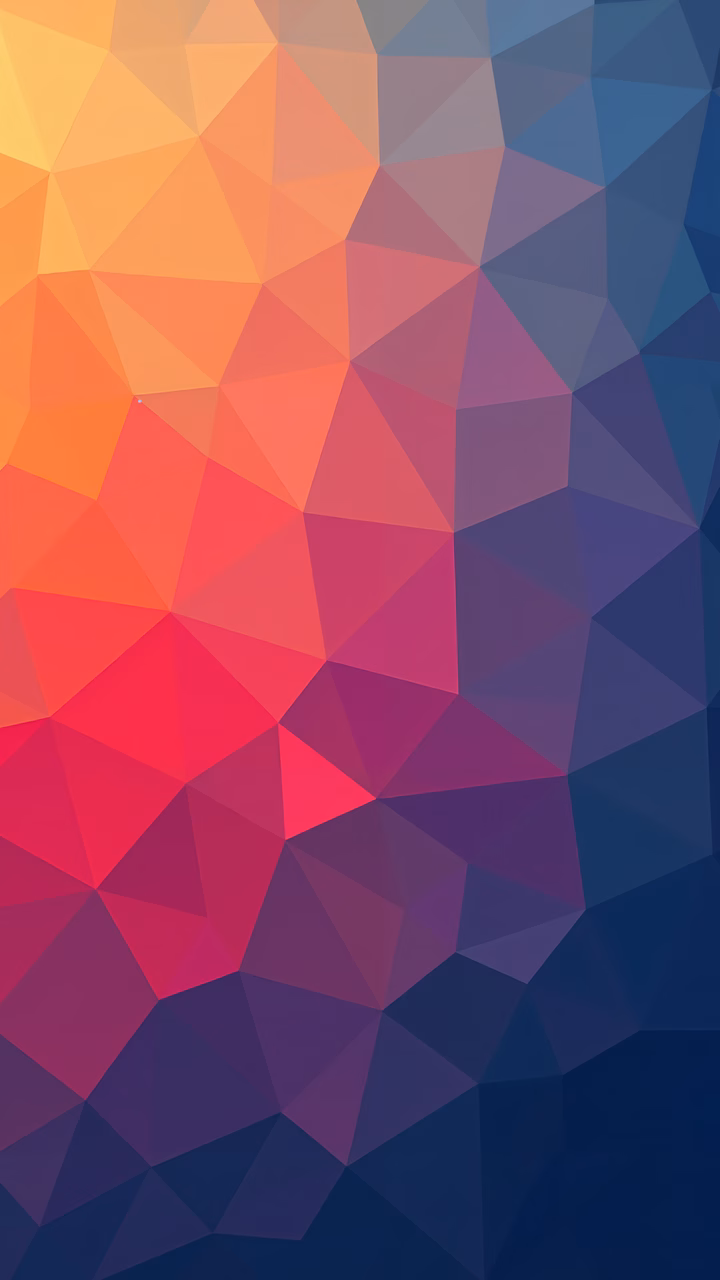 Vibrant geometric triangles creating a dynamic and harmonious abstract design.