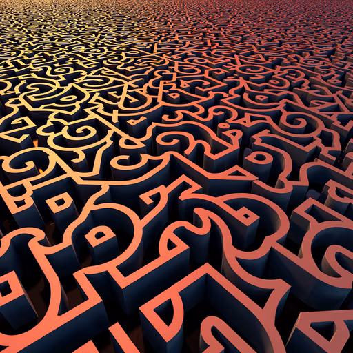 Abstract Maze Illustration
