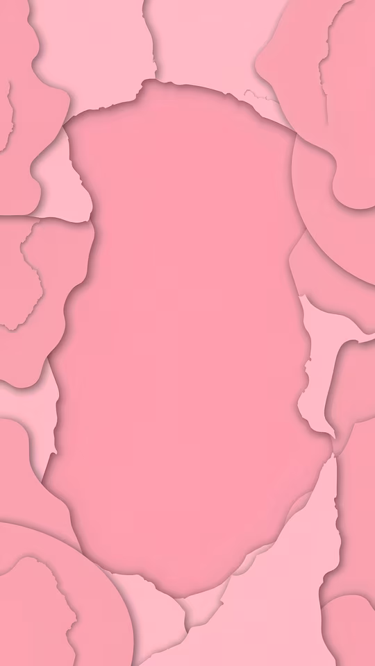 Abstract Pink Paper Cutout