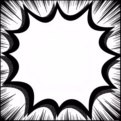 Black and White Scallop Frame