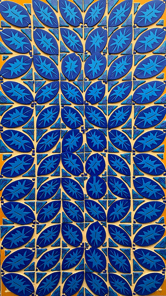 Blue Tiles Pattern