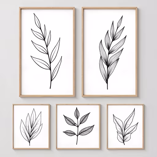 Botanical Line Art