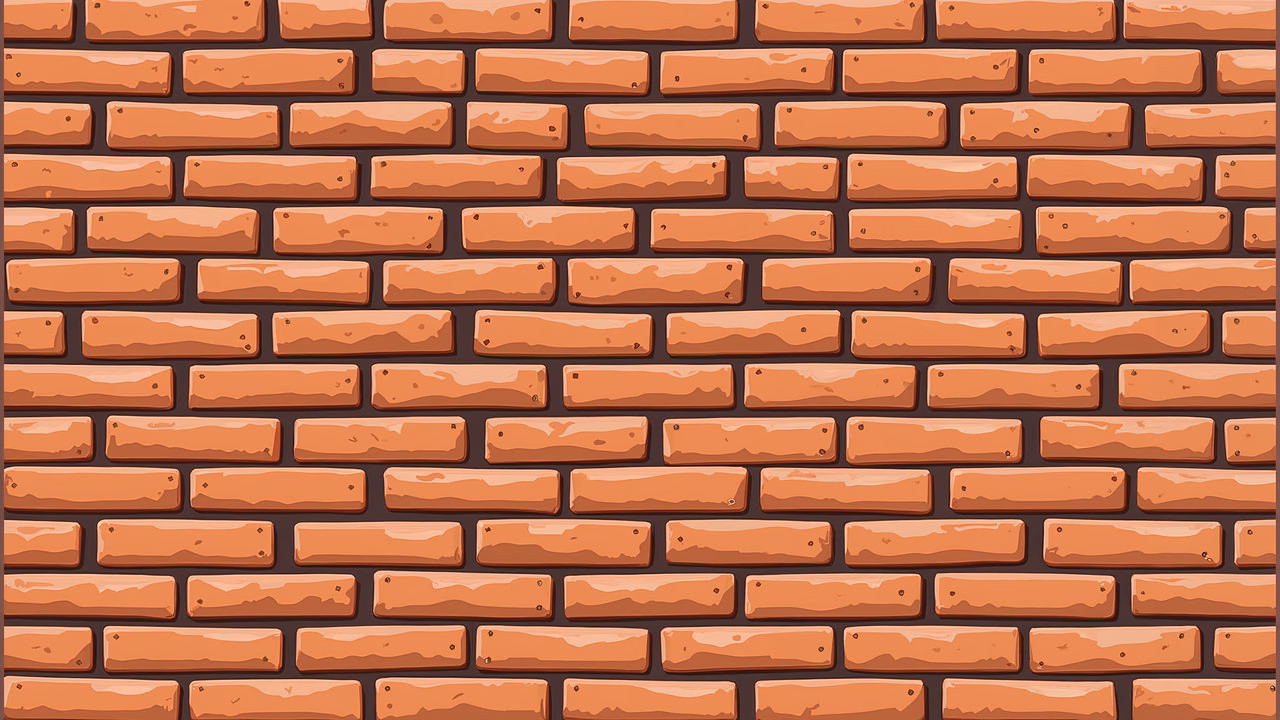 A detailed brick wall illustration perfect for backgrounds and digital designs.