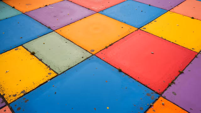 Colorful Diagonal Tiles