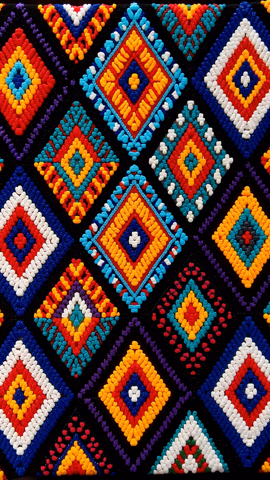 Colorful Ethnic Embroidery