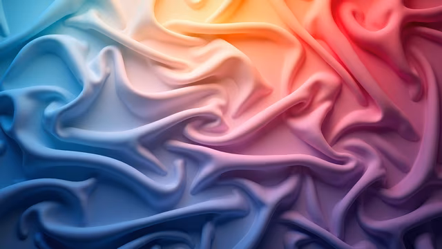 Colorful Flowing Fabric