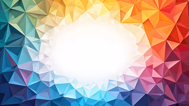 Colorful Geometric Polygon Art